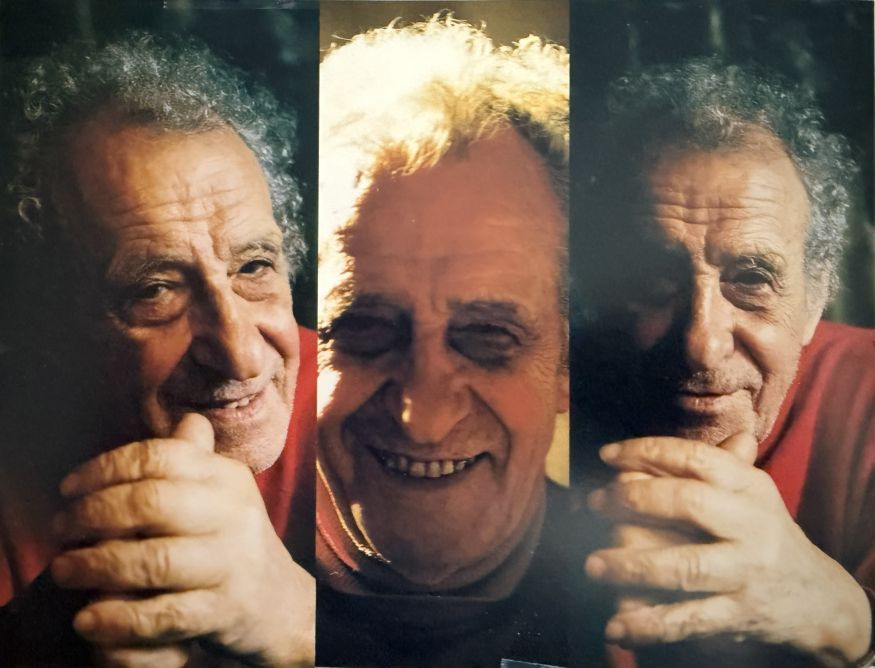 Trois portraits en gros plan de Constantin Andreou
