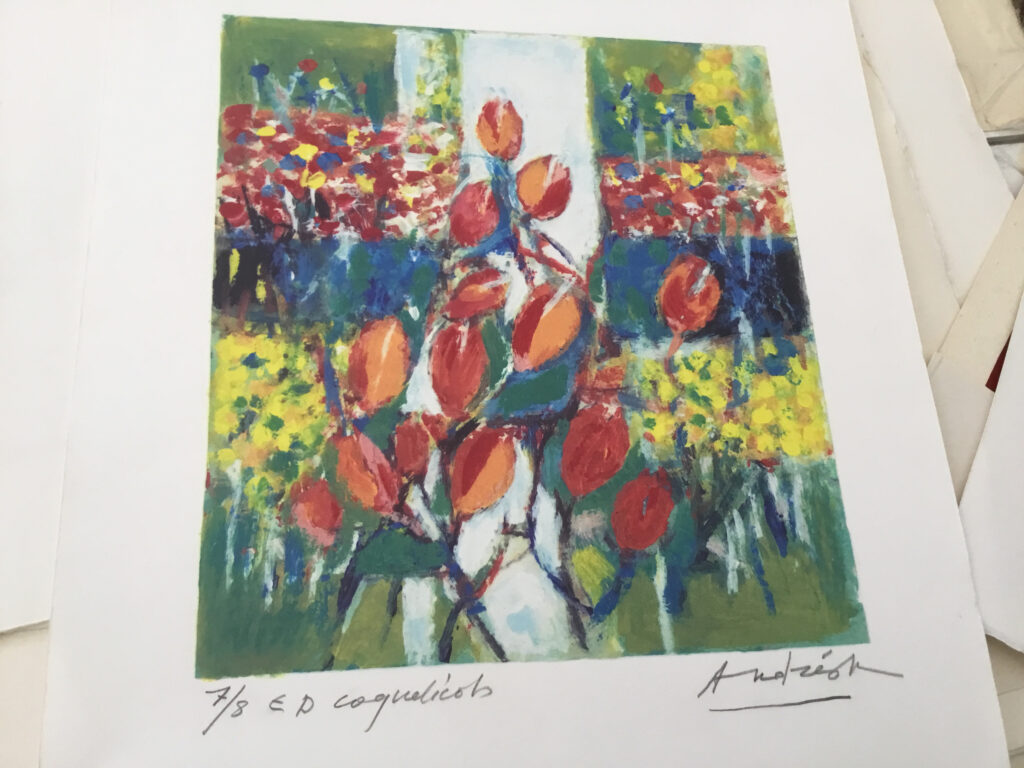 Coquelicots, œuvre de Constantin Andréou