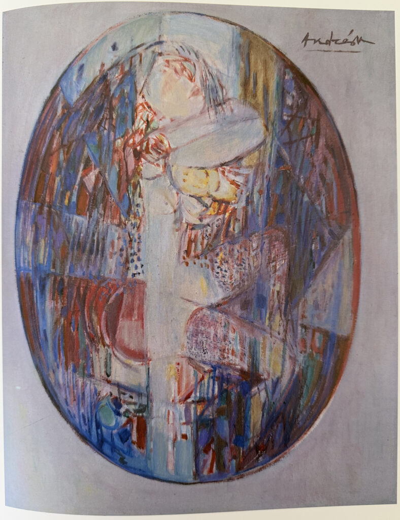 Miroir ovale, œuvre de Constantin Andréou