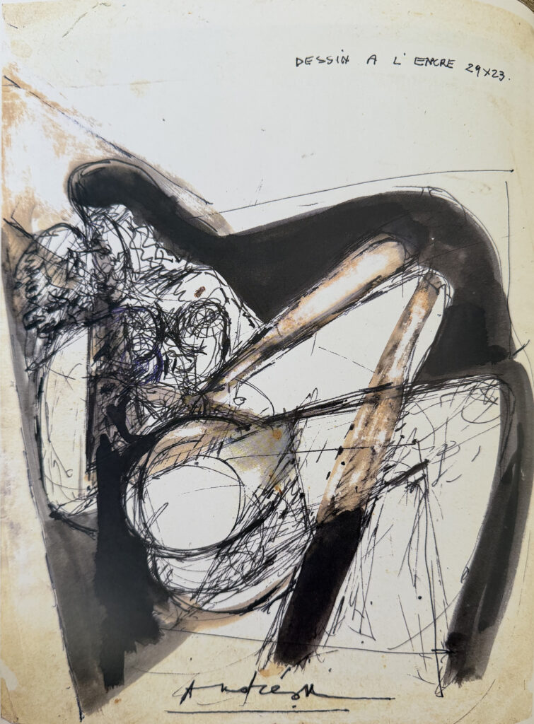 Untitled (reclining woman), œuvre de Constantin Andréou