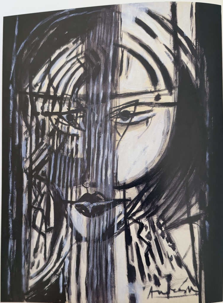 Portrait, œuvre de Constantin Andréou