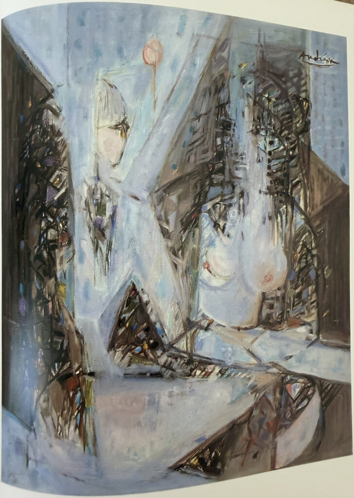 Femme au miroir, œuvre de Constantin Andréou