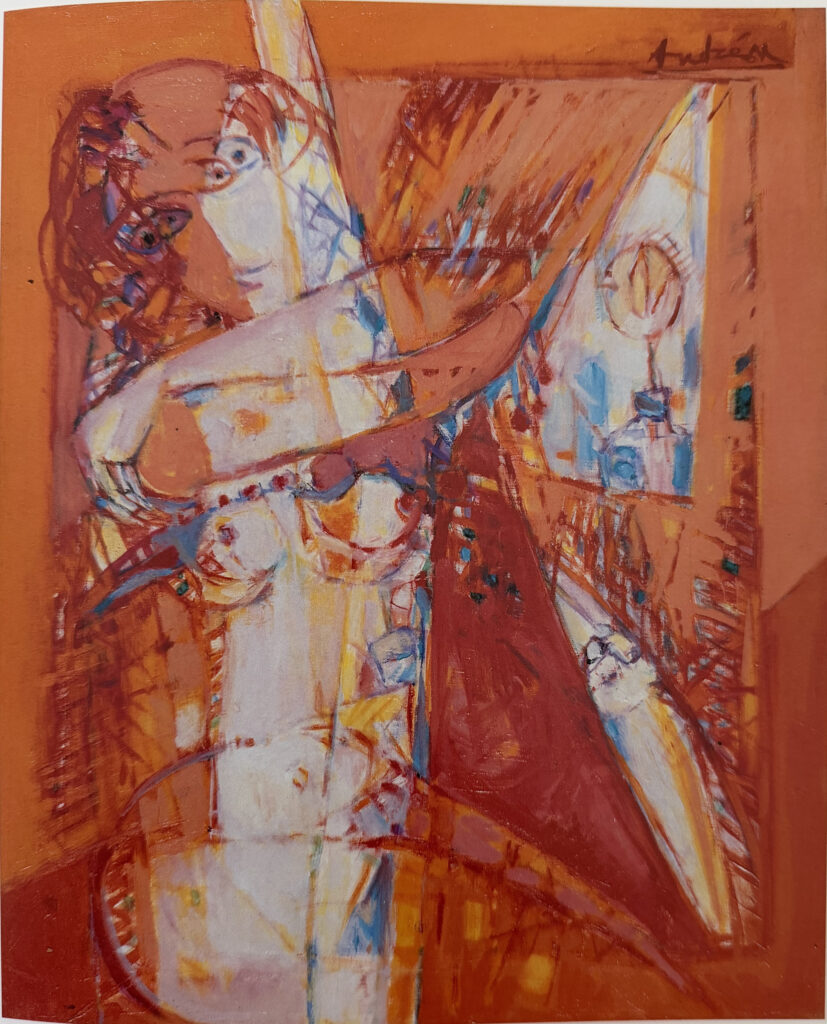 Rideau rouge, œuvre de Constantin Andréou