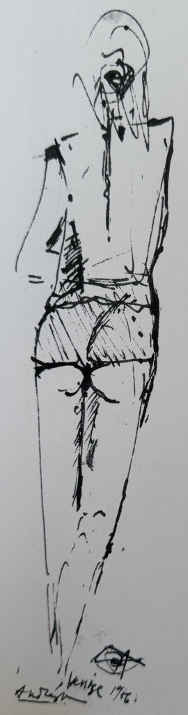 Untitled (standing woman, Venice), œuvre de Constantin Andréou