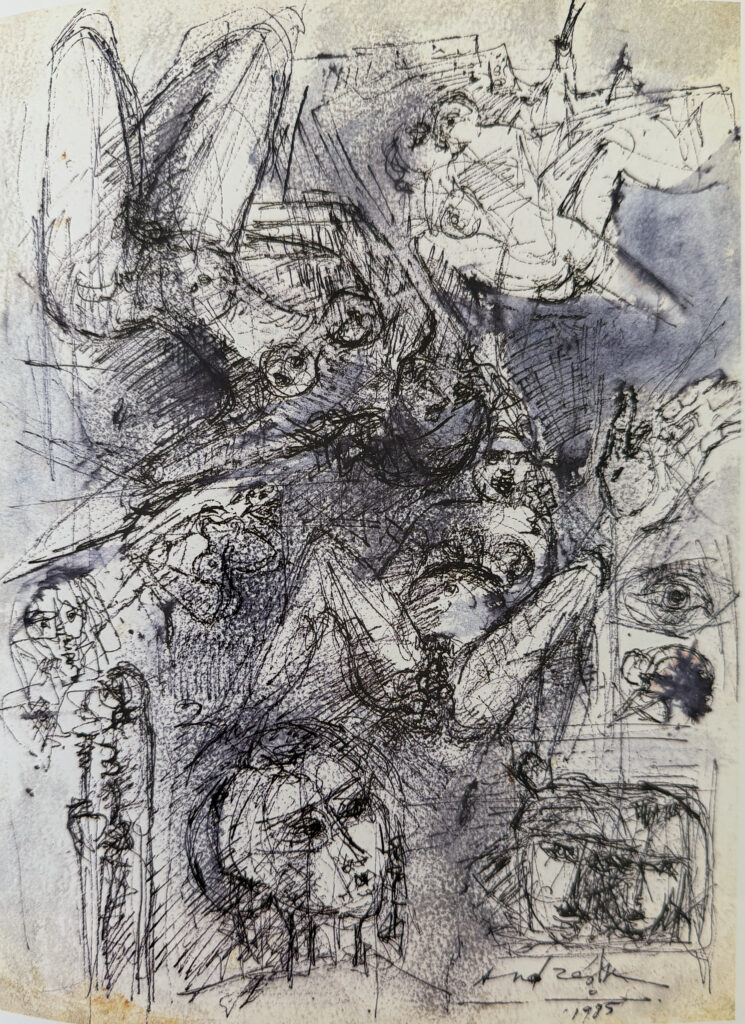 Untitled (pen drawing), œuvre de Constantin Andréou