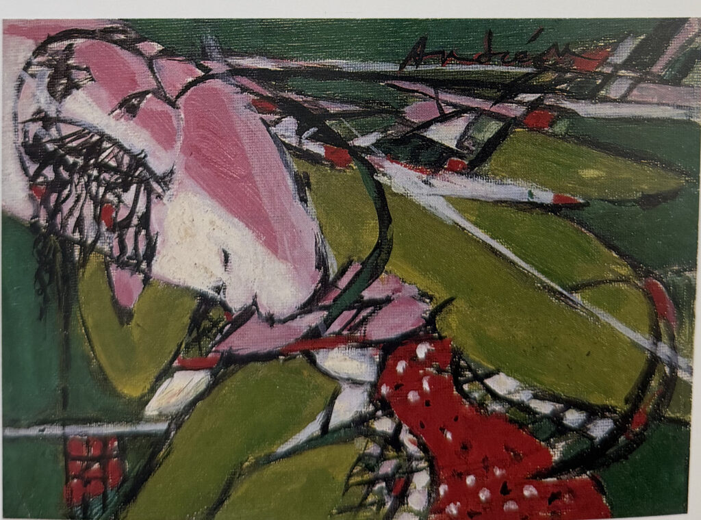 Femme verte, œuvre de Constantin Andréou