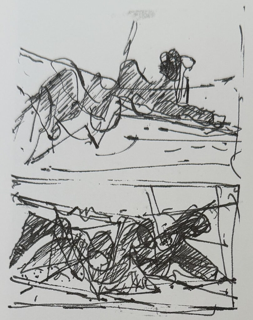 Untitled (two figure studies), œuvre de Constantin Andréou