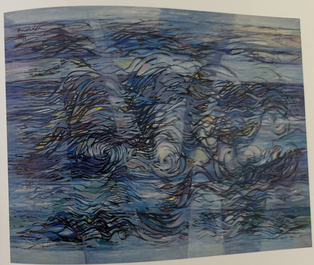 Amour des vagues Accouplement, œuvre de Constantin Andréou