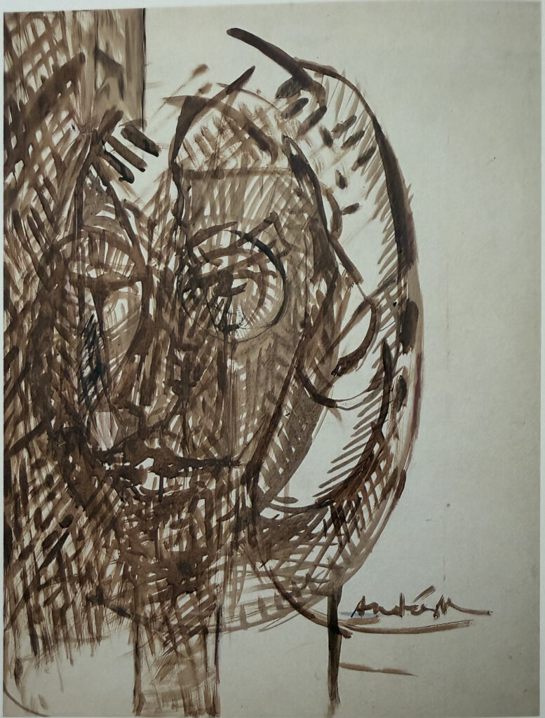 Portrait, œuvre de Constantin Andréou