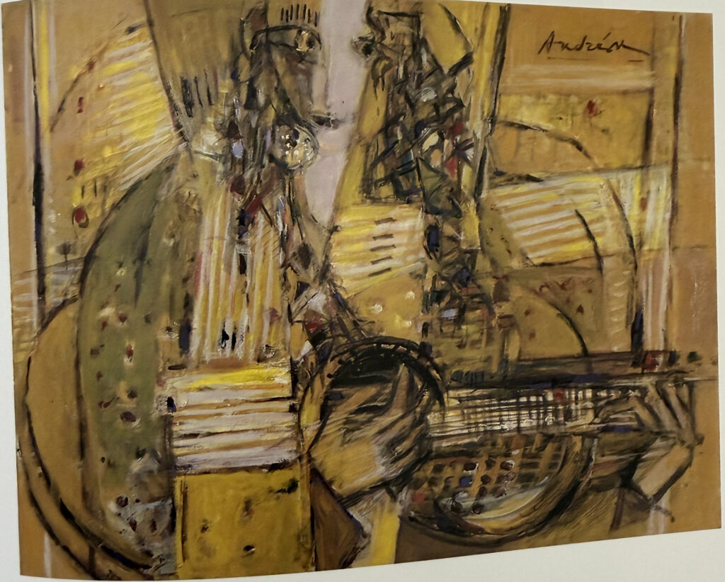 Femme a la guitare, œuvre de Constantin Andréou