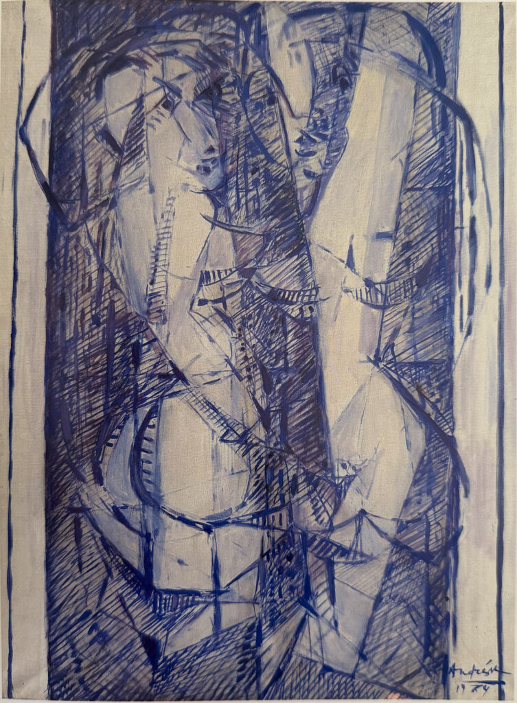 Miroir bleu, œuvre de Constantin Andréou
