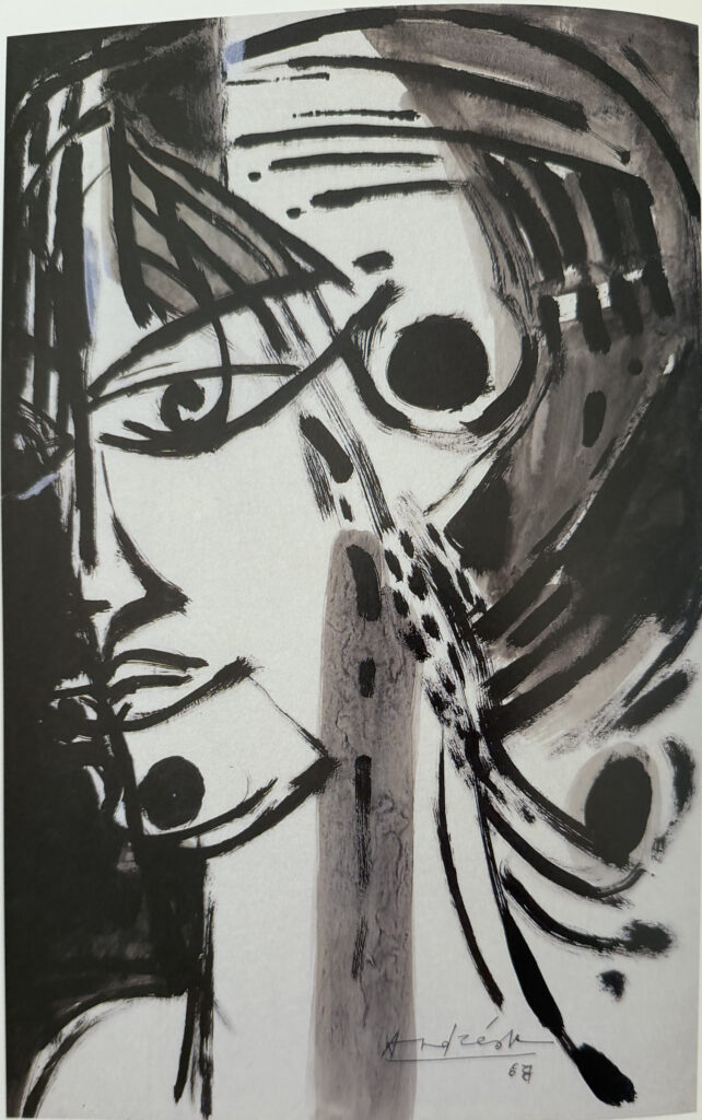 Portrait, œuvre de Constantin Andréou