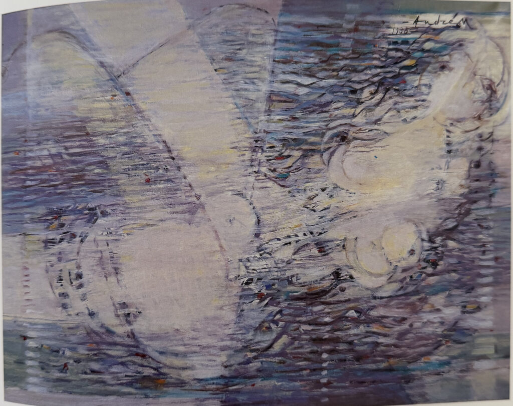 Femme dans l’eau, œuvre de Constantin Andréou