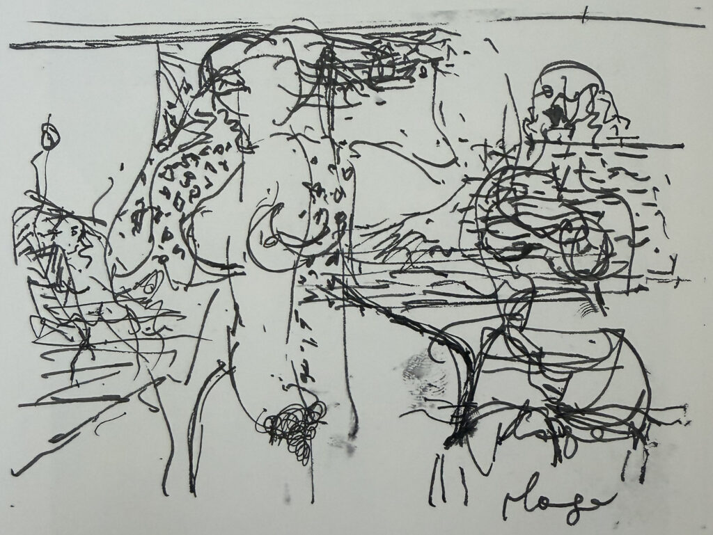 Untitled (pen drawing), œuvre de Constantin Andréou