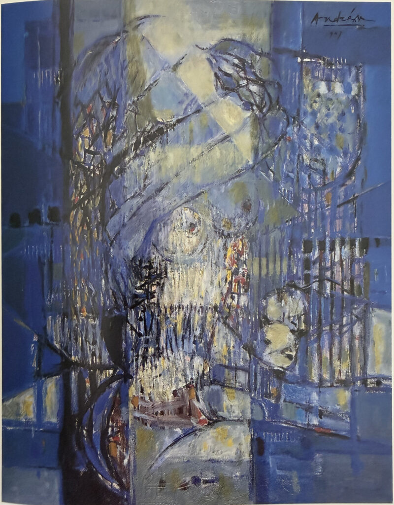 Miroir bleu, œuvre de Constantin Andréou